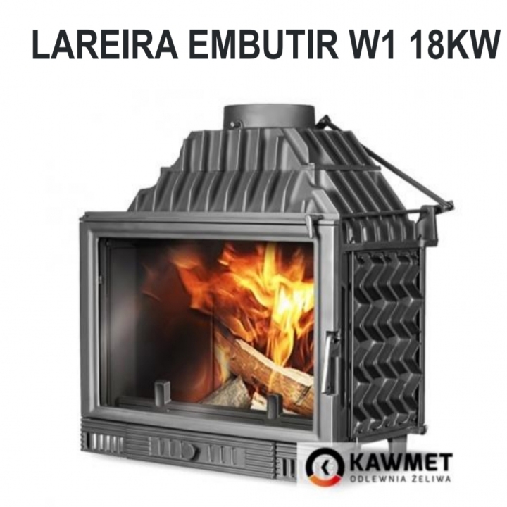 Lareira em ferro fundido