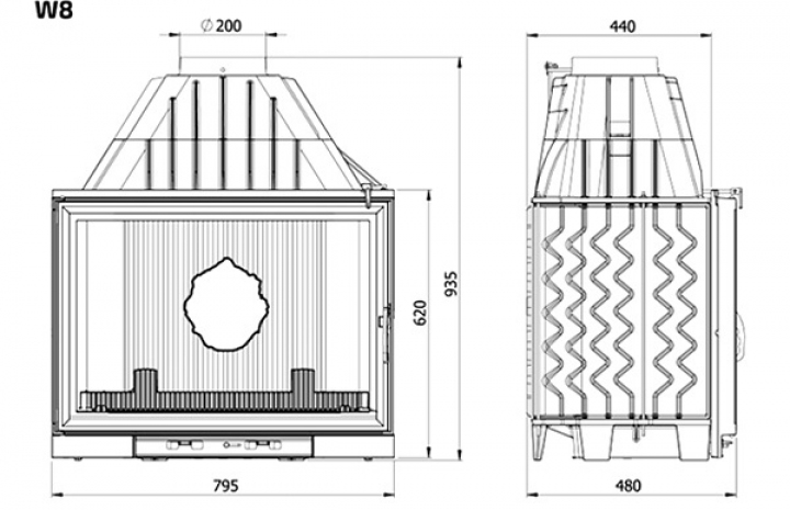 W8 17,5kw Dimens&otilde;es
