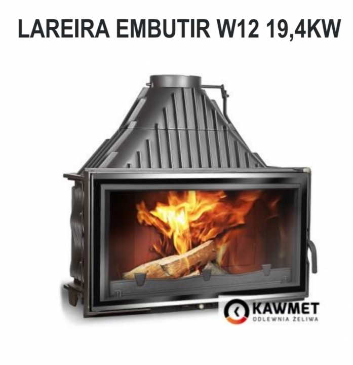 Lareira em ferro fundido