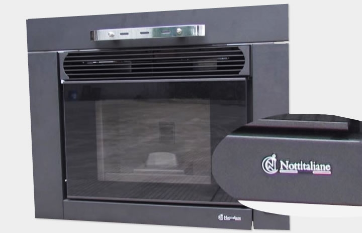 Lareira Pellet Embutida Nottitaliane